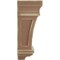 Ekena Millwork 5"W x 3"D x 7"H Santa Fe Wood Vintage Decor Corbel, Weathered Brown CORWD05X03X07SFBR - alternate 3
